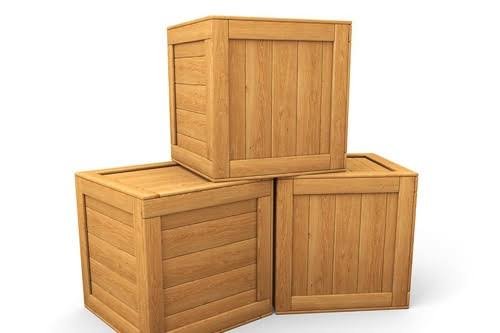 What types of wood are used to make solid wooden boxes?